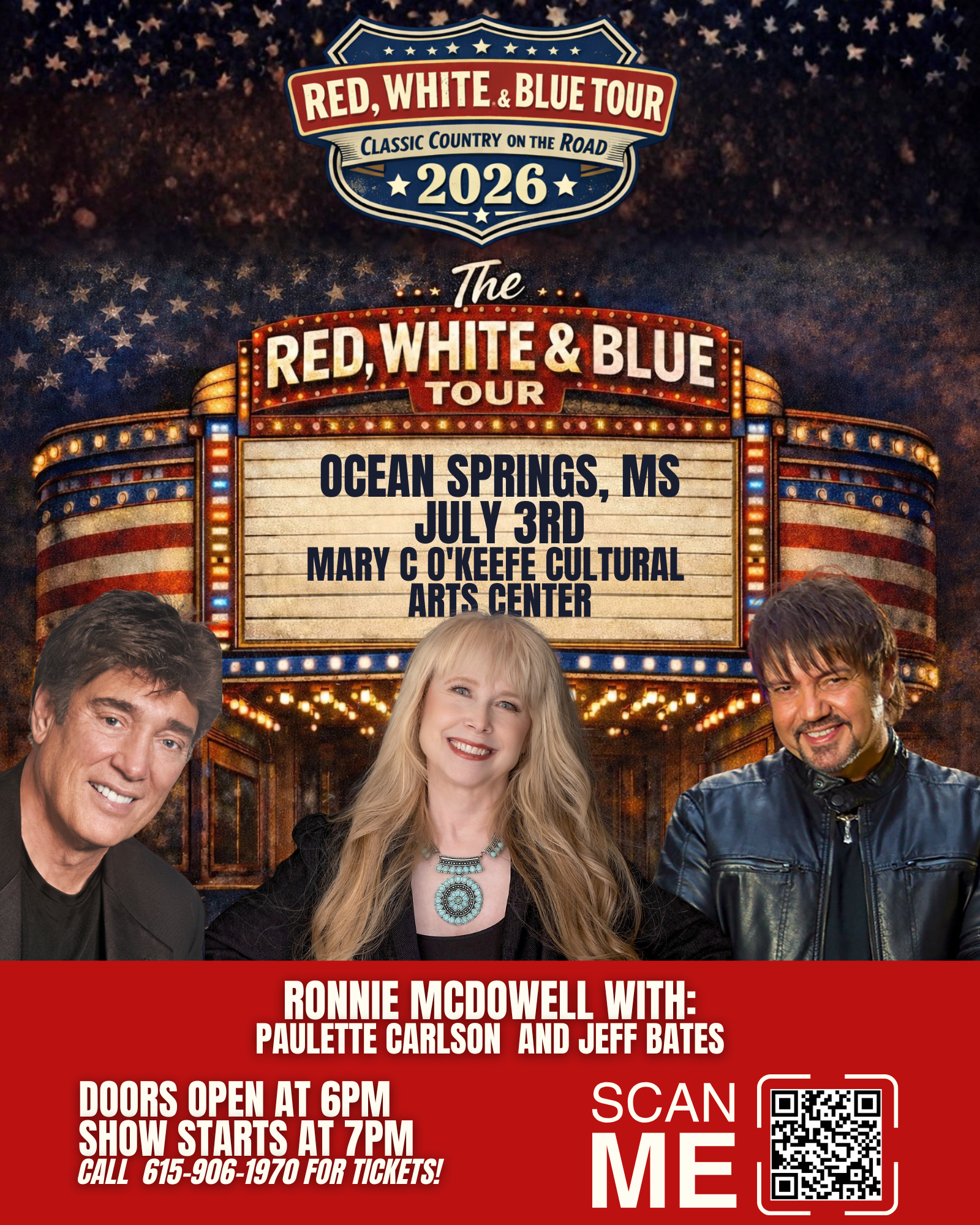 Ronnie McDowell's Red, White and Blue Tour — The Mary C. O'Keefe